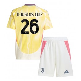 Juventus Douglas Luiz #26 Uit tenue Kids 2024-25 Korte Mouw (+ Korte broeken)